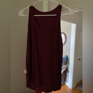Burgundy Tank Top
